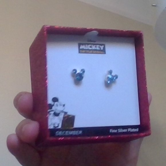 Disney Blue Mickey Mouse Earrings - Picture 2 of 3